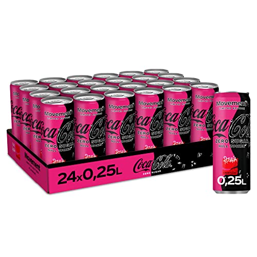 Coca-Cola zero sugar Movement - - null Zucker und ohne Kalorien - in stylischen Dosen (24 x 250 ml) Cover