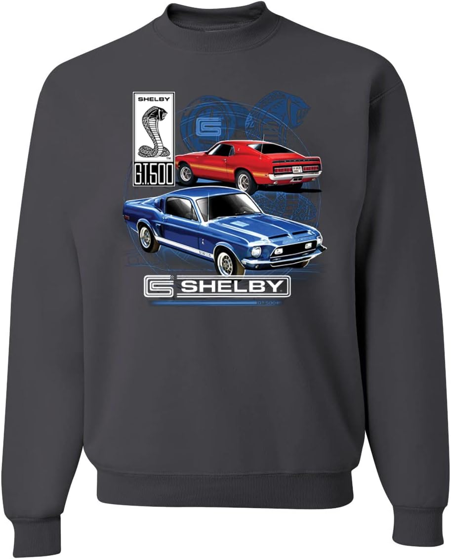 Wild Bobby Shelby GT 500 Cobra Ford Motors Official Gift for Men Cars and Trucks Unisex Crewneck Graphic Sweatshirt