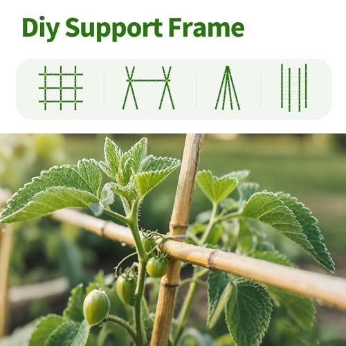 36 Pcs Natural Bamboo Plant Stakes - 30% Off Garden Support