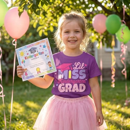 Image of Kindergarten Graduation Shirt Kids Kindergarten Graduation Gifts for Girls T-Shirt Top