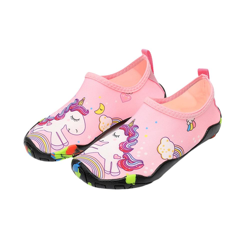 Mateju Verano Zapatos de Agua Niño Niña Escarpines Zapatos de Natación Zapatillas de Agua Playa Portátil Antideslizantes Secado Rápido Deportes Acuáticos Surf