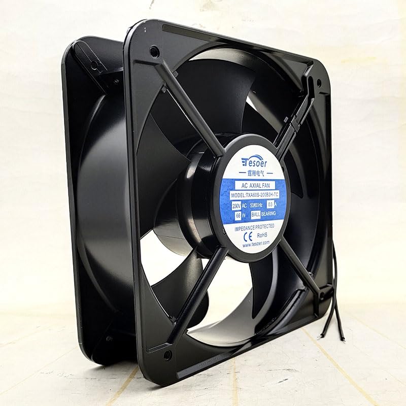 NZNYDNL TXA60S-200B2H-TC 220V 20060 20cm Cabinet Large Airflow Cooling Fan