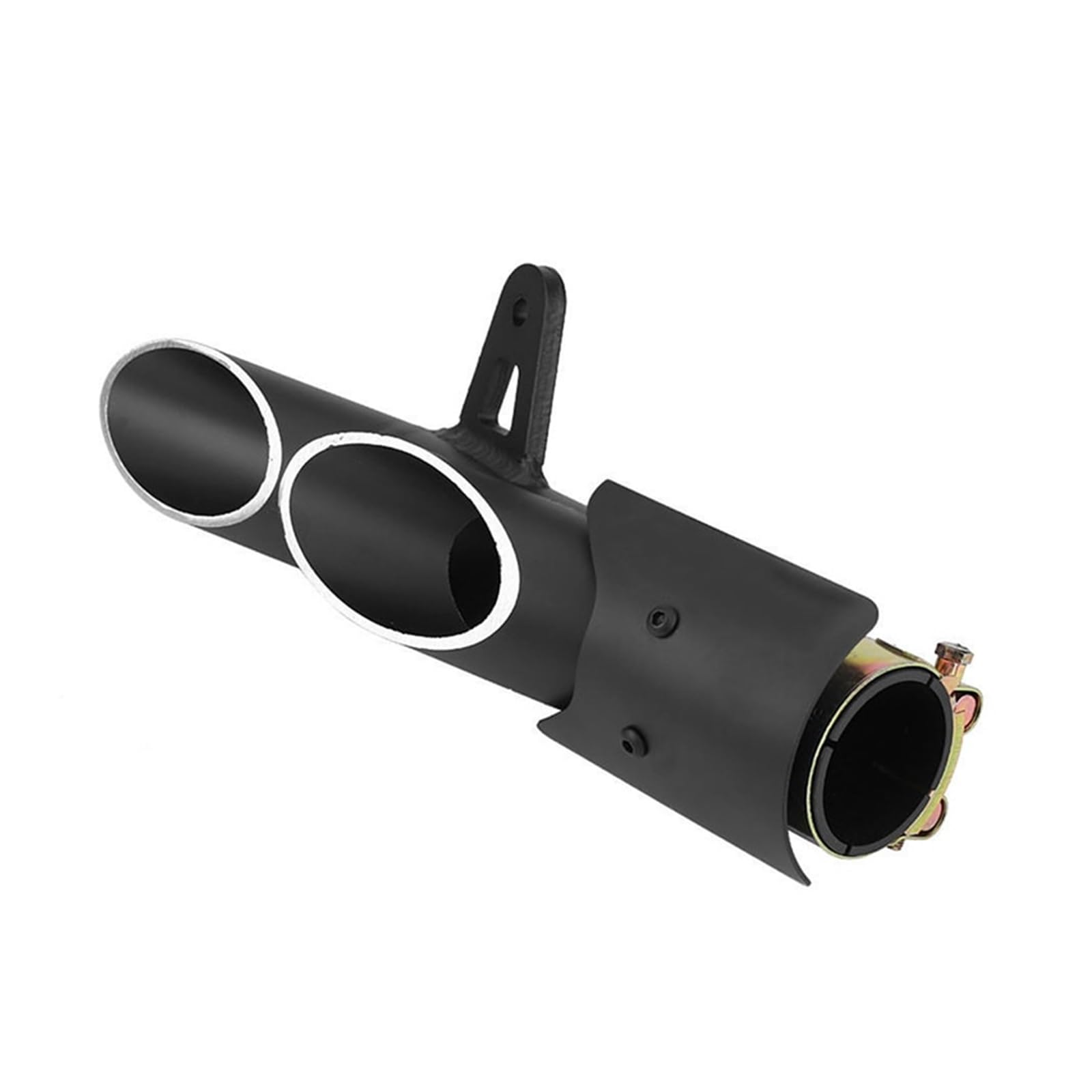 Spann One Color Exhaust Tubing Motorcycle Exhaust Dual Outlet Motorcycle Exhaust Muffler Tail Pipe Slip On 51Mm Universal