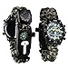 Survival Bracelet Watch, Men/Women Waterproof Emergency Survival Watch with Paracord Whistle Fire Starter Scraper Compass and Thermometer, 6 in 1 Multifunctional Outdoor Gear (Camouflage Green)