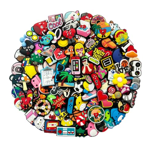 NCTOPHU Lot of 30 50 100pcs Random Different Shoe Charms Men Women Shoes Decoration for Kids Boys Girls Birthday Gifts