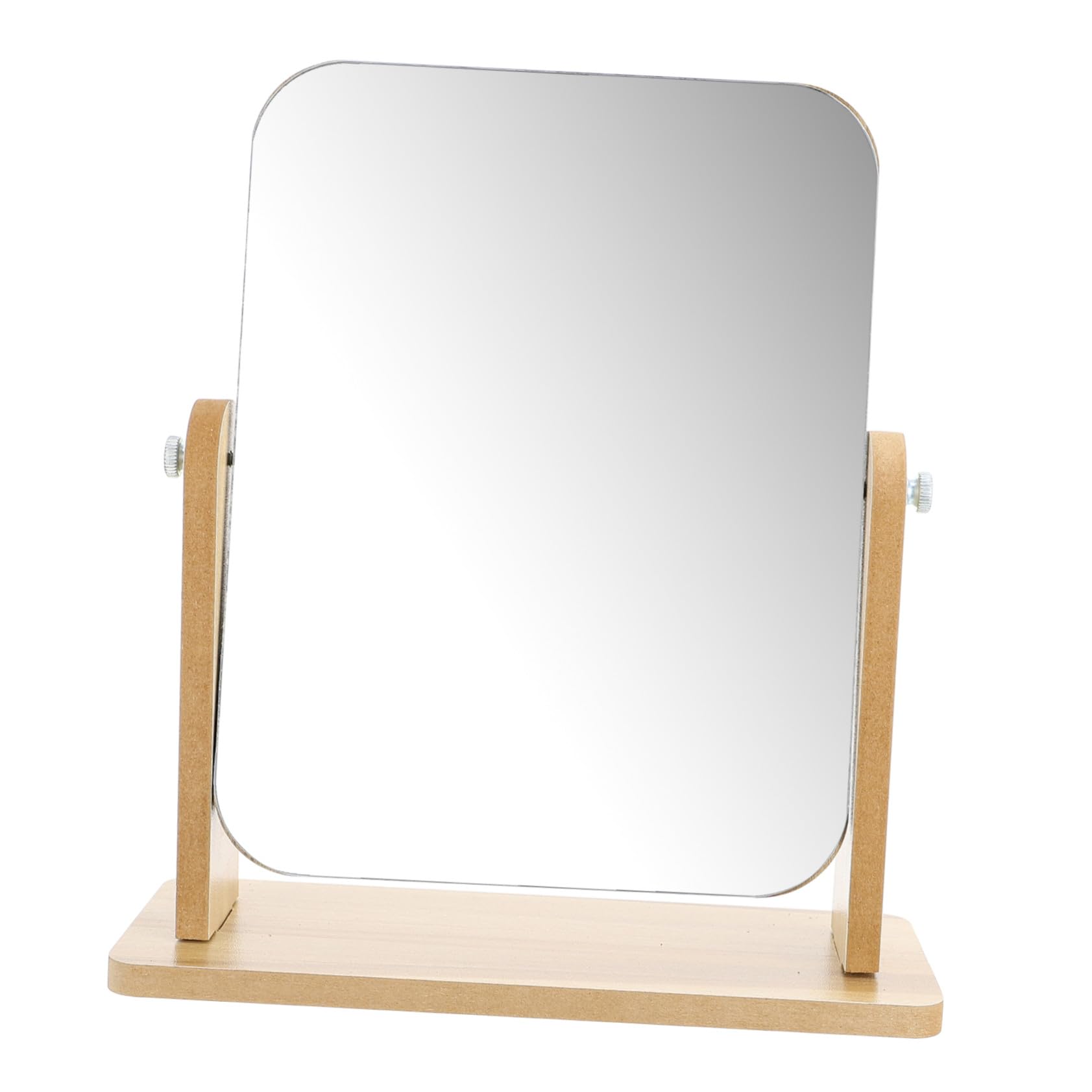 Miroir de table pivotant bois pour maquillage et coiffure de chambre