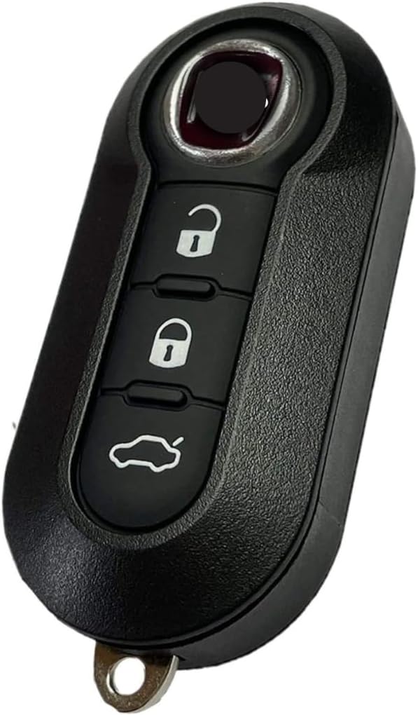 Guscio Chiave Per Fiat E Lancia - Ricambio In Plastica Nero, Con Lama E Pulsanti - Foto 6