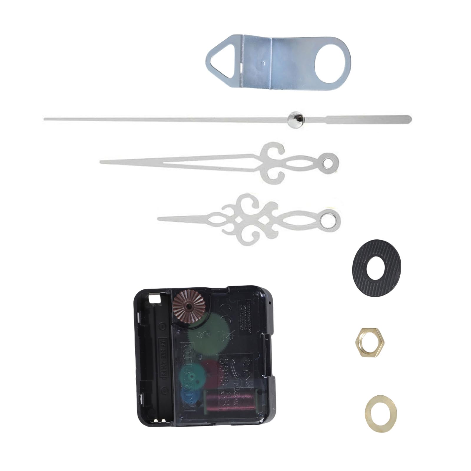 NEWFT Battery Operated Quiet Clock Mechanism Movement Kits with Antique Arrowed Clock Hands for Wall Clocks Repair Parts Set Wall Mechanism