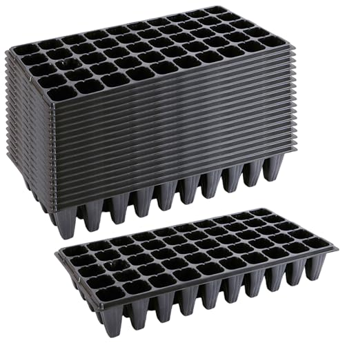 Plateau de semis extra profond à 50 cellules pour germination en serre 20pcs