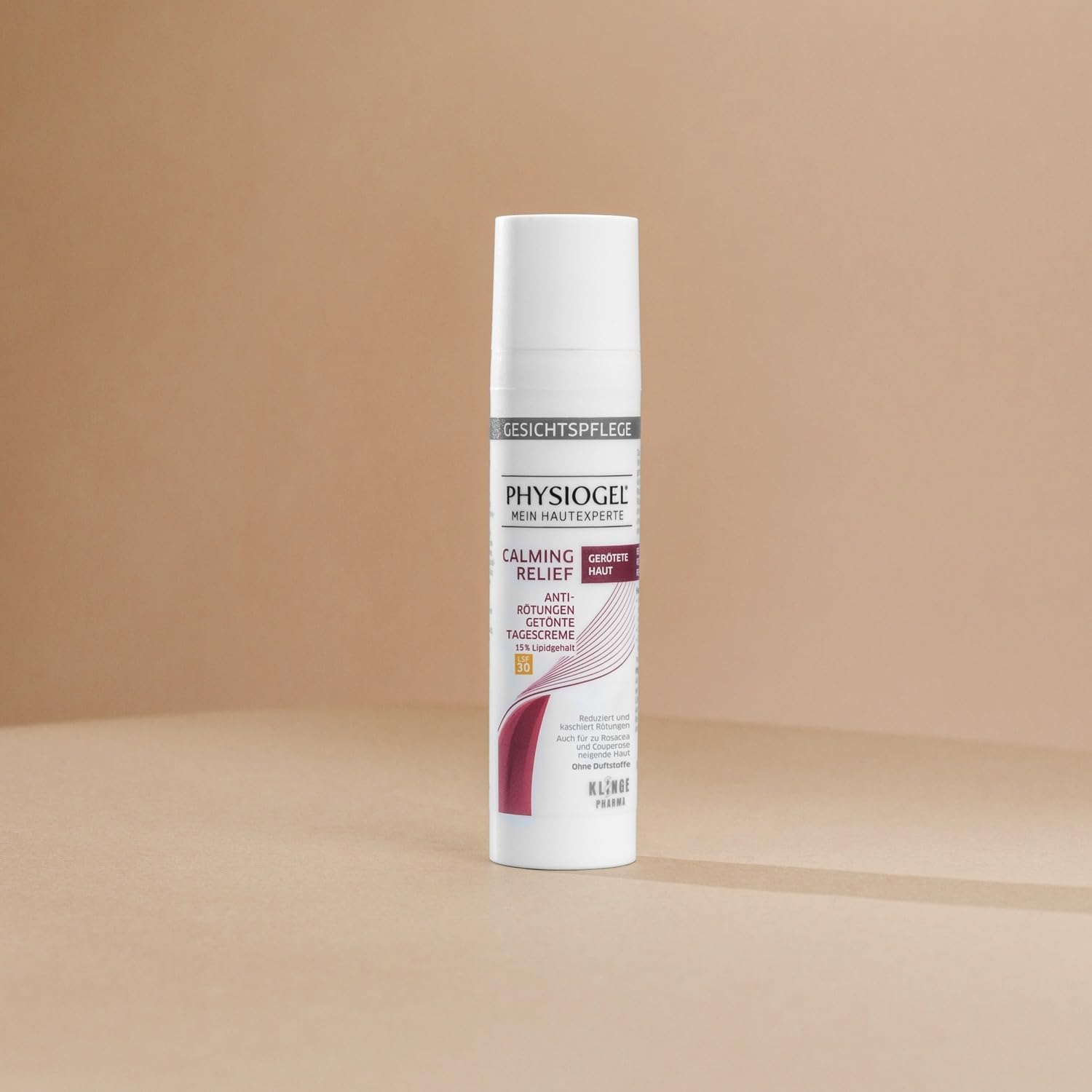 PHYSIOGEL Calming Relief Anti-Rötungen getönte Tagescreme LSF30 - beruhigende Gesichtspflege für zu Rosacea und Couperose neigende Haut - Gesichtscreme mit Ceramiden, UV-Schutz und Endothelyol - 40 ml