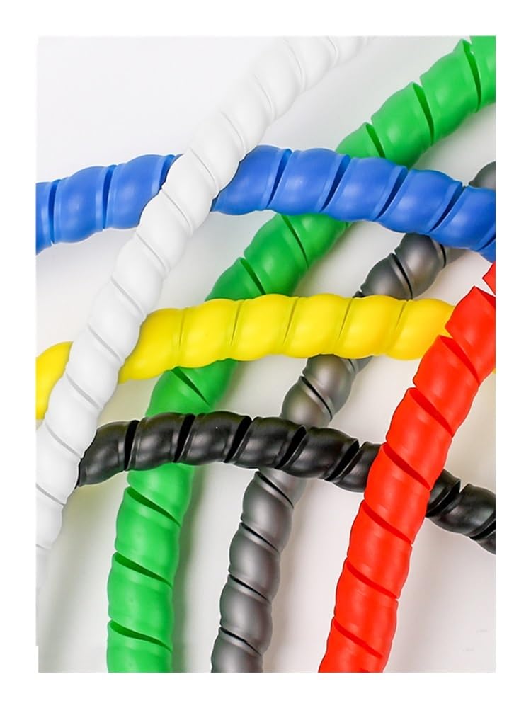 Tubo di avvolgimento da 1/5 m, 8/10/14/16/20/25 mm, guaina di protezione per cavi, guaina protettiva a spirale (giallo, 42 mm x 5 metri)
