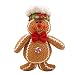 wyxhkj Albero di Natale decorato a forma di omino di pan di zenzero, decorazione natalizia, Peluche., a