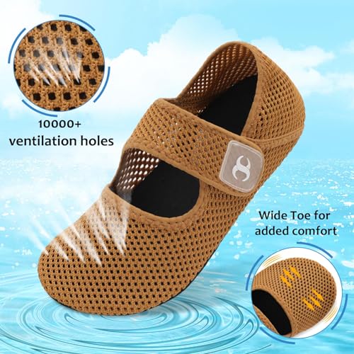 Image of Water Shoes for Women Men Barefoot Beach Swim Aqua Socks Summer Wide Slides Sandals Quick Dry Pool River Sea Sock Shoes