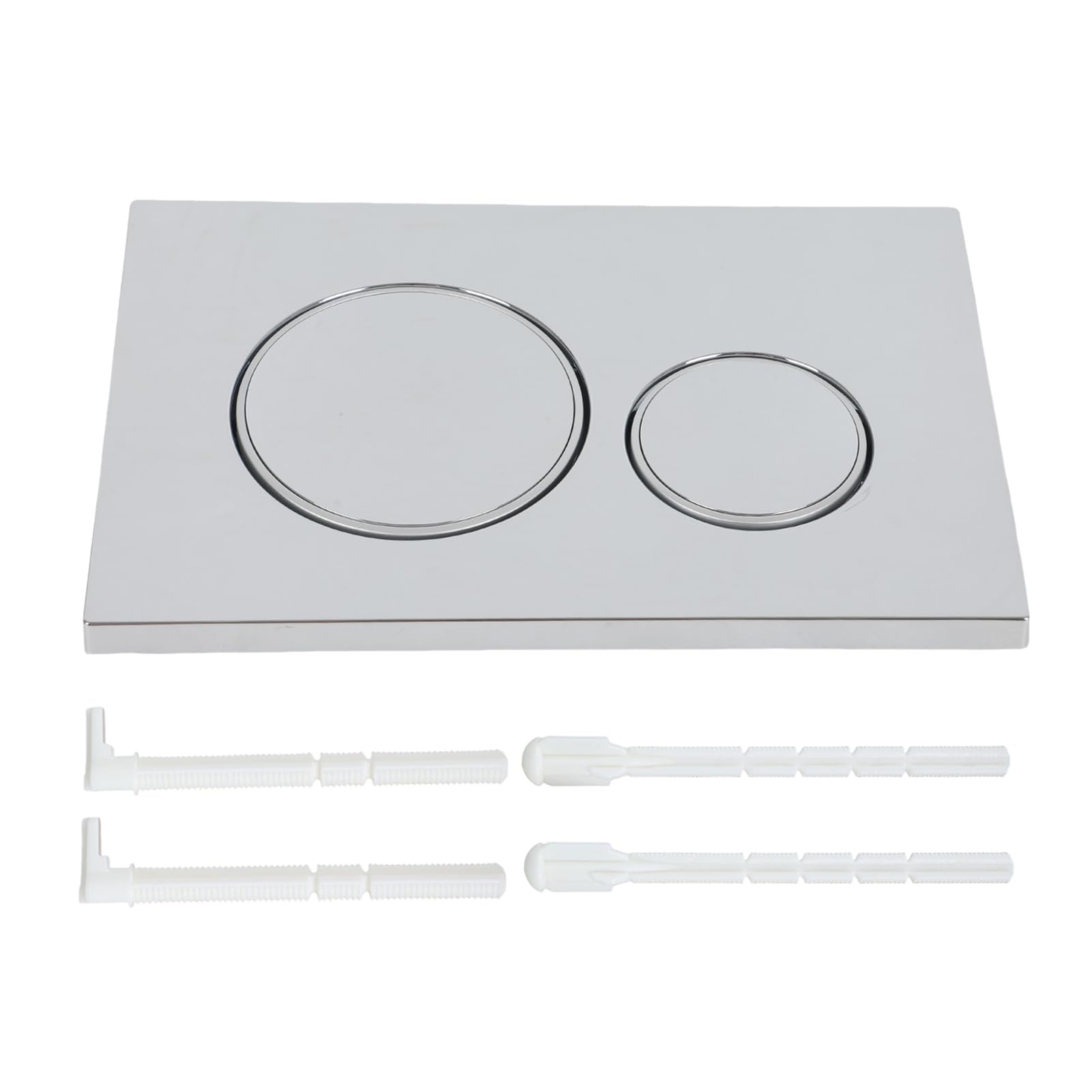 Flush Plate,Dual Flush Toilet Flush System with Flush Lever Fits for Geberit Sigma 20 UP300 & 320 Series Toilet Tlush System Replacement (Silver)