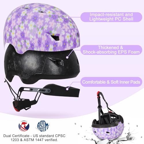 Image of Toddler Bike Helmet, Kids Helmets Baby Infant Bike Helmet for Kids Toddlers Boys Girls Age 1-3 /2-4 /3-5 /5-8 for Biking Scootering Skateboarding