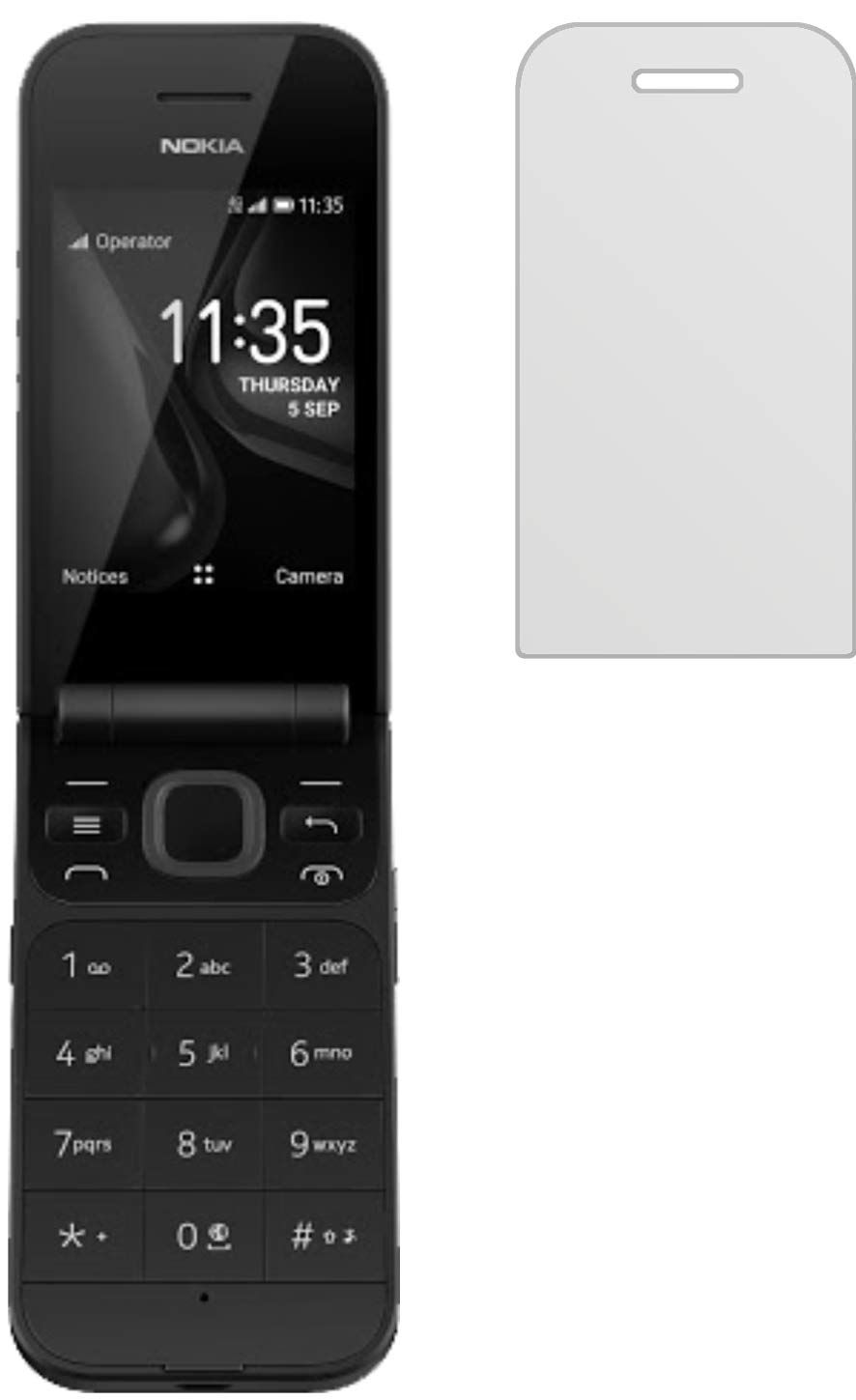 3+3x Pellicola per Nokia 9 PureView Protettiva Protezione Antiriflesso dipos