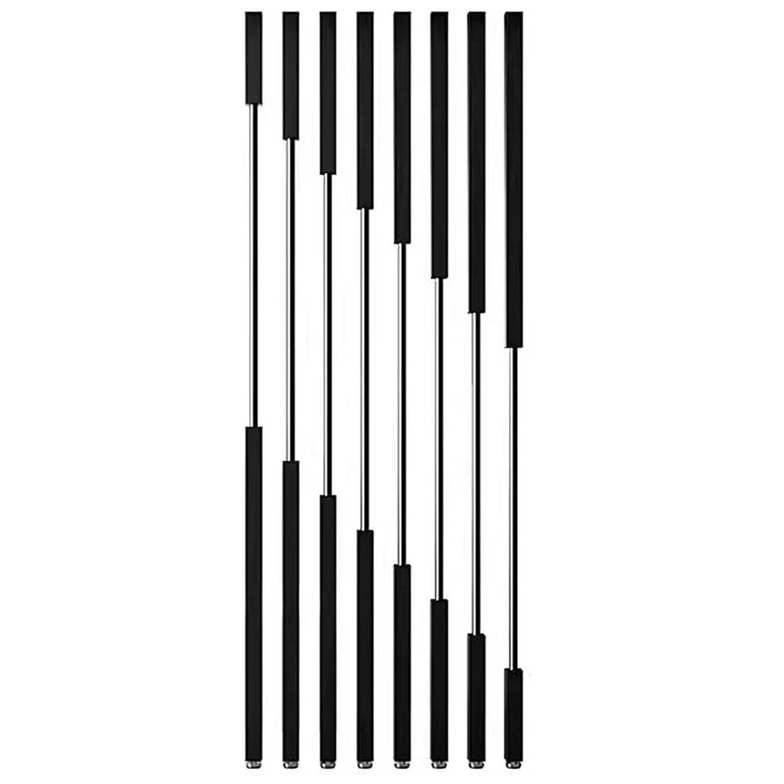 Privacy Screen Column Wall Divider for Room Separation, Freestanding Metal Slats Partitions for Office and Restaurant(8pcs-a,240cm/94in/7.9ft)