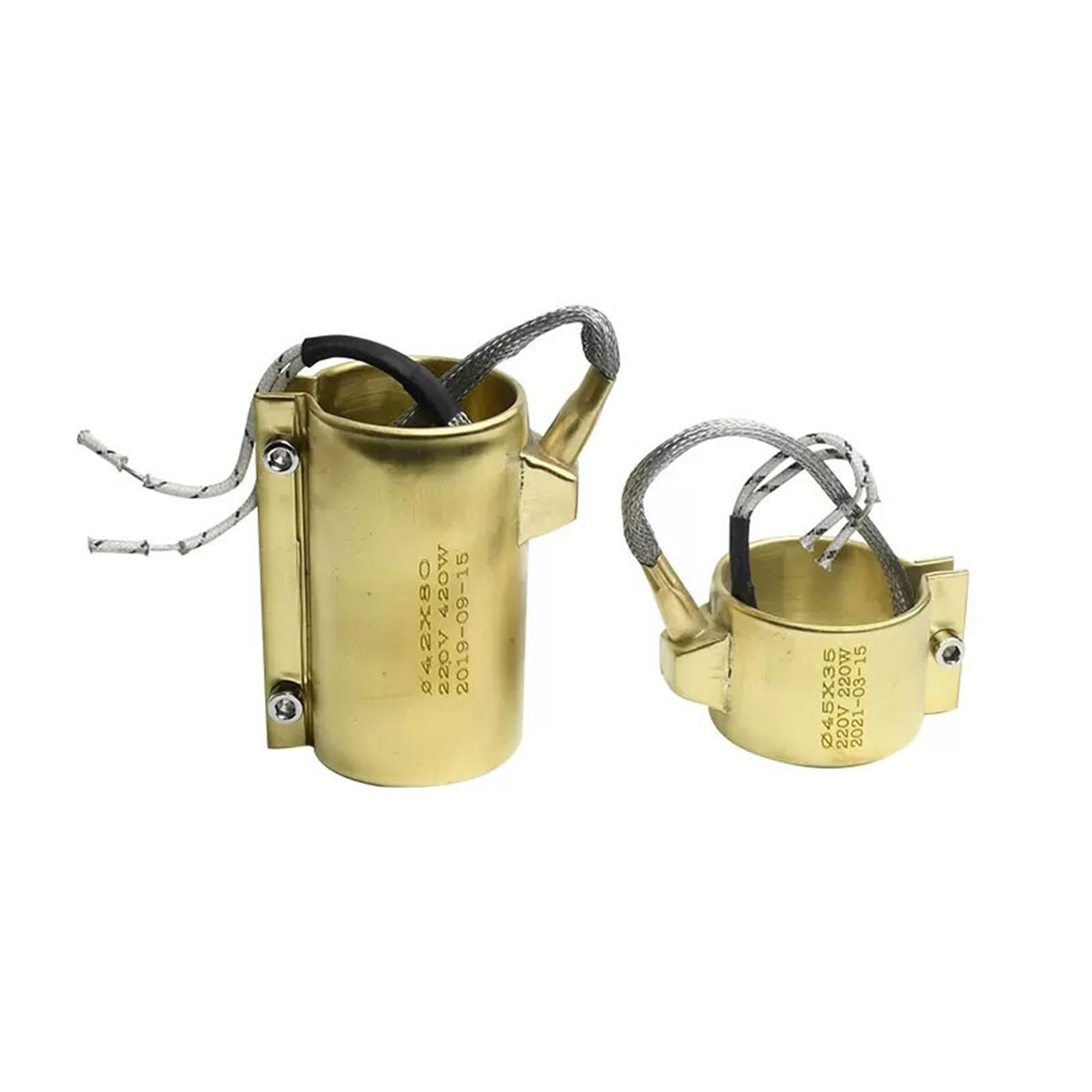 eufeifeiegds Riscaldatore a fascia in ottone ID40mm ugello estrusore a elettrico 220V(ID40x45 255W)
