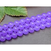 Amazon.co.jp: 4mm～12mm ラベンダー ヒスイ 薄紫 翡翠 1連39cm 通し針