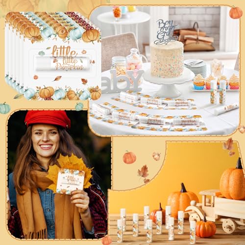 Image of 24 Pack Fall Lip Balm Favors, Little Pumpkin Baby Shower Favors for Guests Moisturizer Lips Care Thanksgiving Autumn Lip Balm Bulk for Gender Reveal, Fall Party Supplies, Gift Basket Fillers