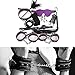 10 pz/set BĎŞM In Pelle Rësträints Kit Händcṳffs Bocca Gäge Corda Frusta Accessori Fëtīsh Giocattoli per il Gioco