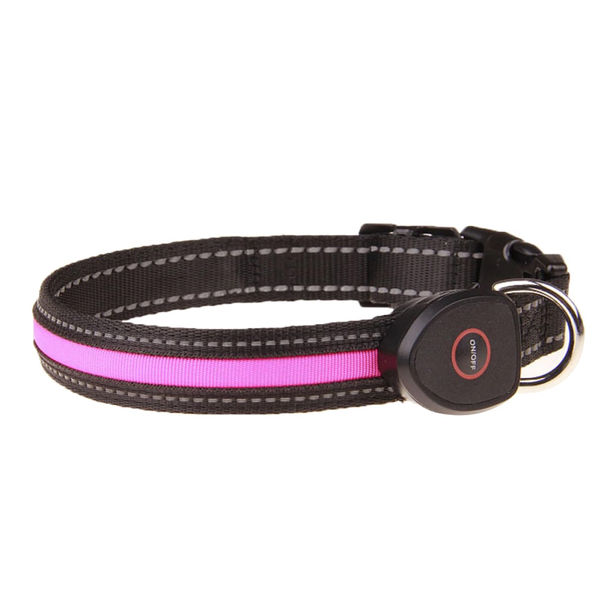 POPETPOP 3 Pezzi Collare Luminoso Per Cani Led Ricaricabile Collana Lampeggiante Per Cani Con Visione Notturna Collare Circolare Taglia L