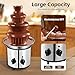 Chocolate Fountain Machine – Electric Stainless Steel Fondue Fountain, 4-Tier, 4-Pound Capacity for Chocolate, Candy, Butter & Cheese, Heated Bowl & Dual Controls