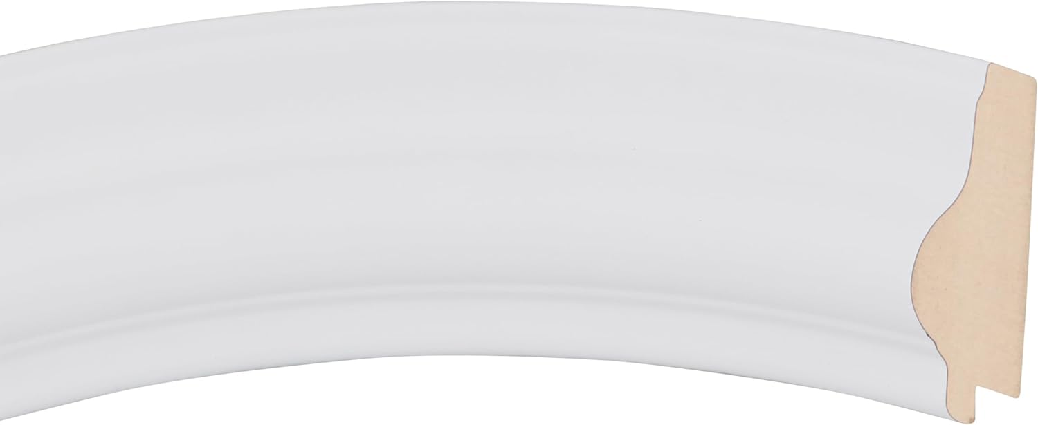 OVALCREST Rectangle Beveled Wall Mirror for Home Decor - Lancaster Style - Linen White - 29x35 Outside Dimensions