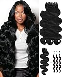 17A Premium Body Wave Bundles Human Hair,High Ratio Raw Bundles Human Hair,Cuticle Aligned,Reinforced Ultra Thin Weft,Retains Silky Soft After Multiple Washes,2 years Lifespan (20 22 24 Inch)