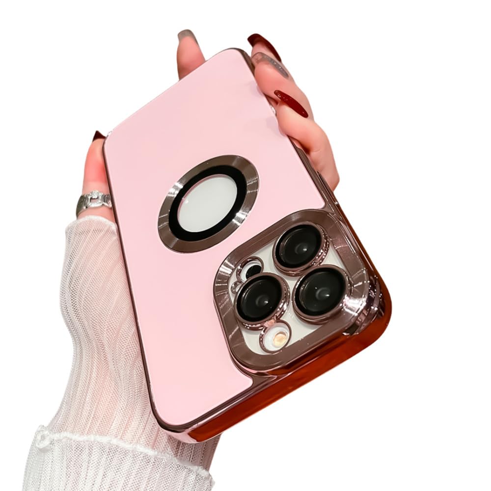 Coque iPhone 12 Pro de luxe AG rose mat avec vitre d'objectif intégrée - 7