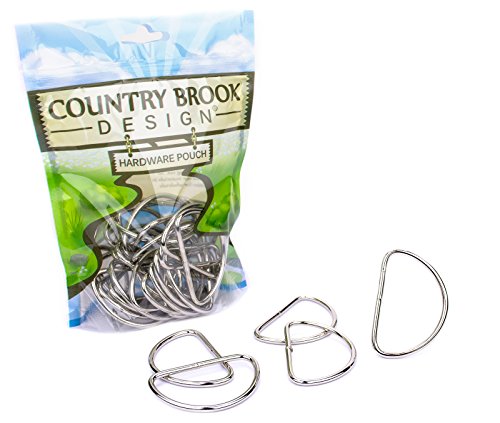 Country Brook Design - 2 Inch Nickel Plated Welded Lite D-Rings (50 Pack)