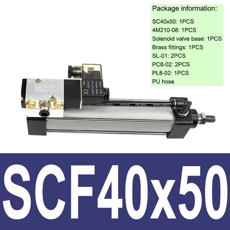 Électrovanne pneumatique SC avec ensemble de cylindres d'air complet SCF40x50 - 2