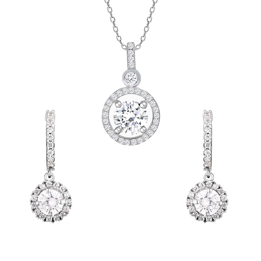 GIVA925 Silver Jewellery| Valentine Gift for Girlfriend Wife Women & Girls |6 Months Warranty|Free Life Time Plating, One Size, Sterling Silver, Zircon