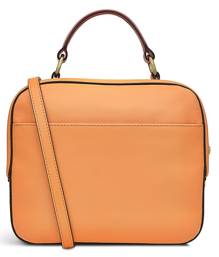 RADLEY London Spring Street Apricot Small Zip Around Satchel Cross Body & Grab Bag, Orange, 18.5cm2