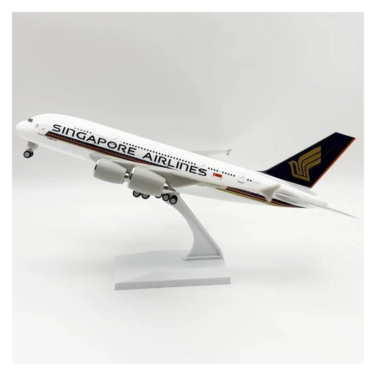 XJBTBA 1/240 dla A380 żywiczny model samolotu z kołami Mini samolot kreatywne dekoracje kolekcja miniaturowy zestaw Hobby