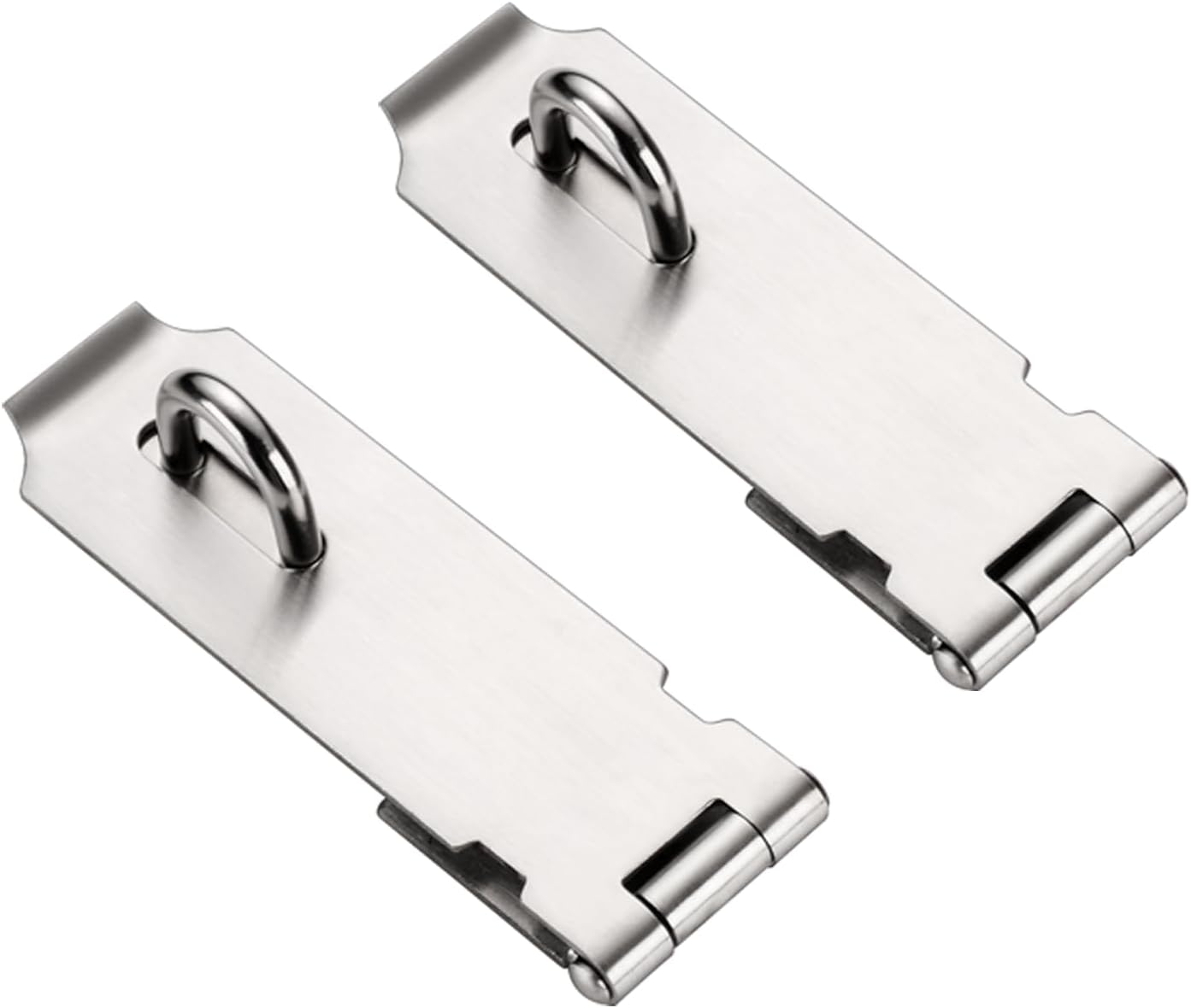 Door Hasp Latch, 5 inch Hasp Lock Stainless Steel Padlock Clasp with Screw for Door, Gate,Cabinets etc