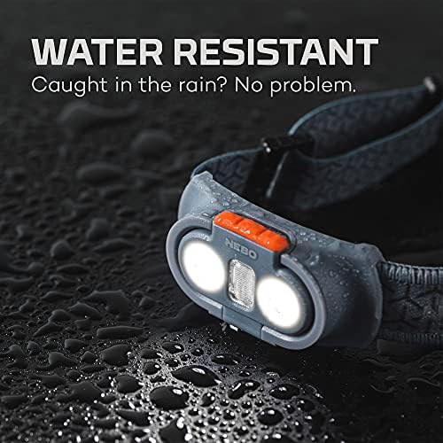 NEBO Einstein 500 Lumen Headlight | Black, Battery Powered, Waterpoof Headlamp | 5 Light Modes, Compact & Lightweight Design