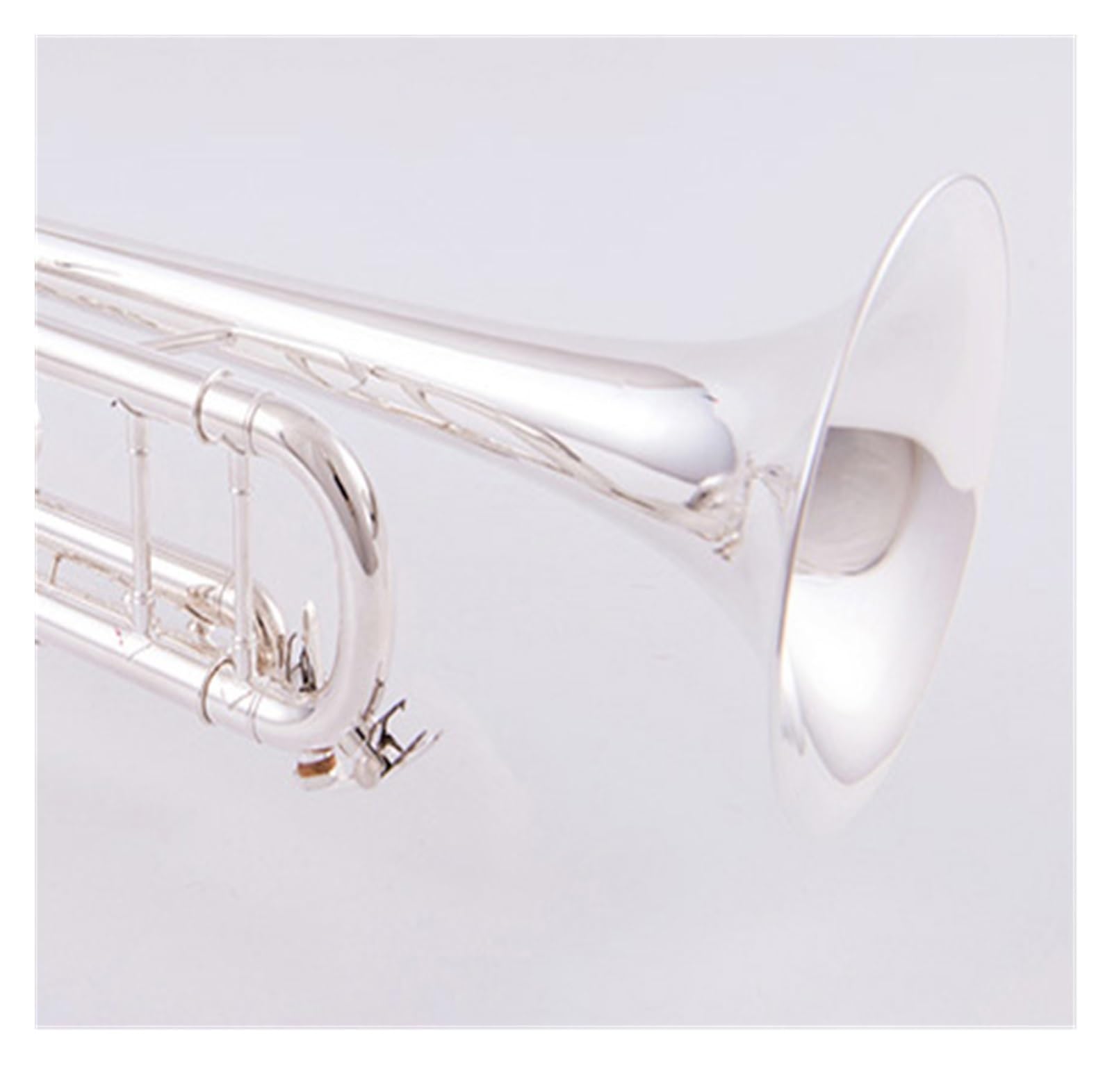 trąbka instrument Trąbka posrebrzana Profesjonalny instrument grający na trąbce B posrebrzanej dla początkujących