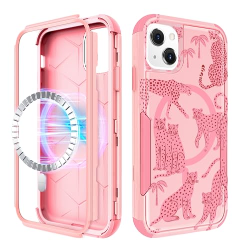 LISEVO for iPhone 15 Case Compatible with MagSafe, Leopard - image 1
