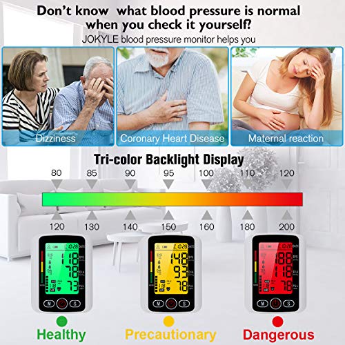 TopffyBlood Pressure Monitor,Digital BP Cuff Blood Pressure Cuff Voice Broadcast Automatic Large Backlight Upper Arm Blood Pressure Monitor BP Machine - Thumbnail 7
