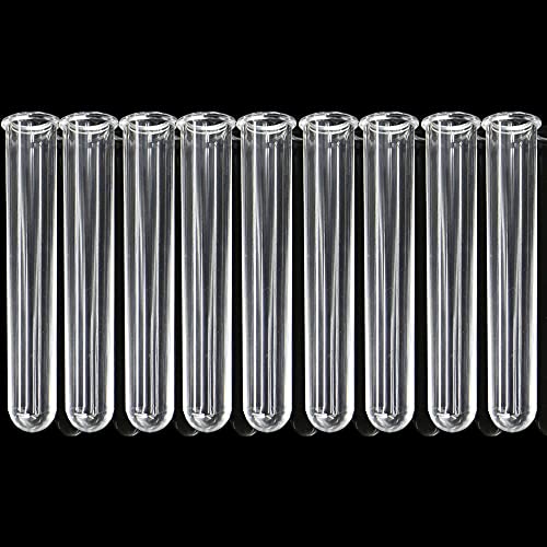 9Pcs Clear Test Tubes for Plant Propagation Station Hydroponic/Flowers for Home Office Desktop Decoration(Test Tube)