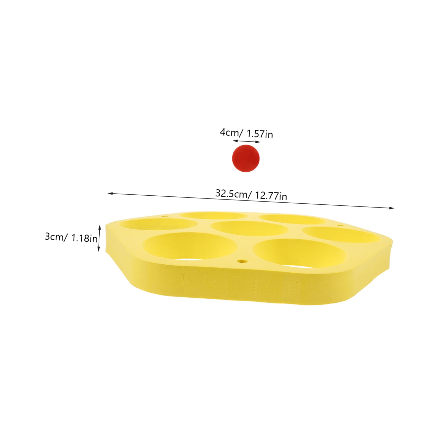 Milisten Juego de Pelota de Piscina 1 Set Eva Amarillo para Adolescentes