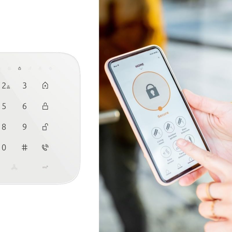 Alarme Maison sans Fil WiFi et GSM 4G connectée CASA avec sirène extérieure - kit 9