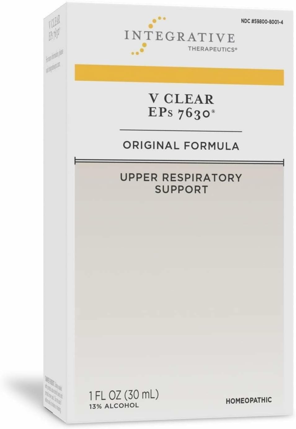 Integrative Therapeutics V Clear EPs 7630 Drops - Relief from Discomfort from Throat, Nasal & Bronchial Irritations - Upper Respiratory Support During Common Cold for Children 13+ and Adults - 1 fl oz