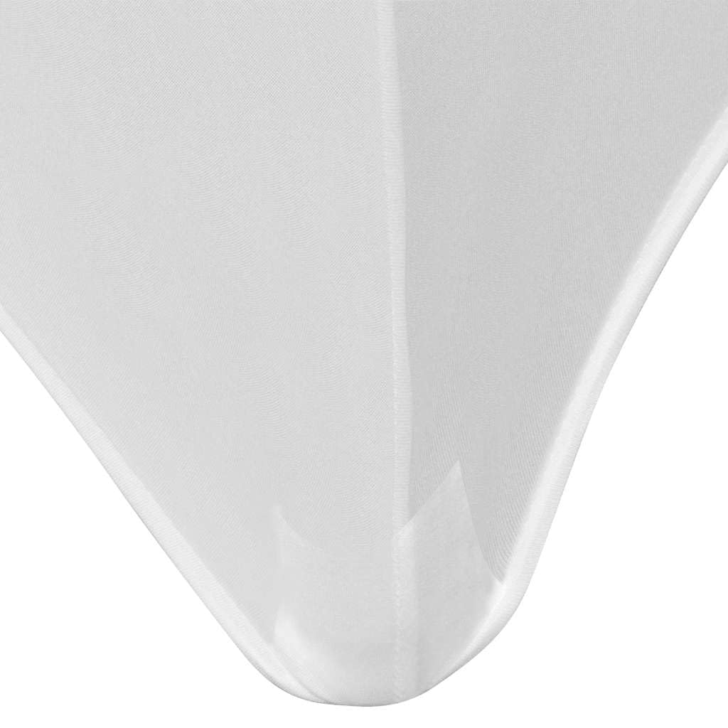 Hothingwell Coprisedili estensibili 2 pezzi, 183 x 76 x 74 cm, colore: Bianco | 10% elastan, lavabile a 40 °C, antigraffio, antimacchia, per matrimoni e banchetti