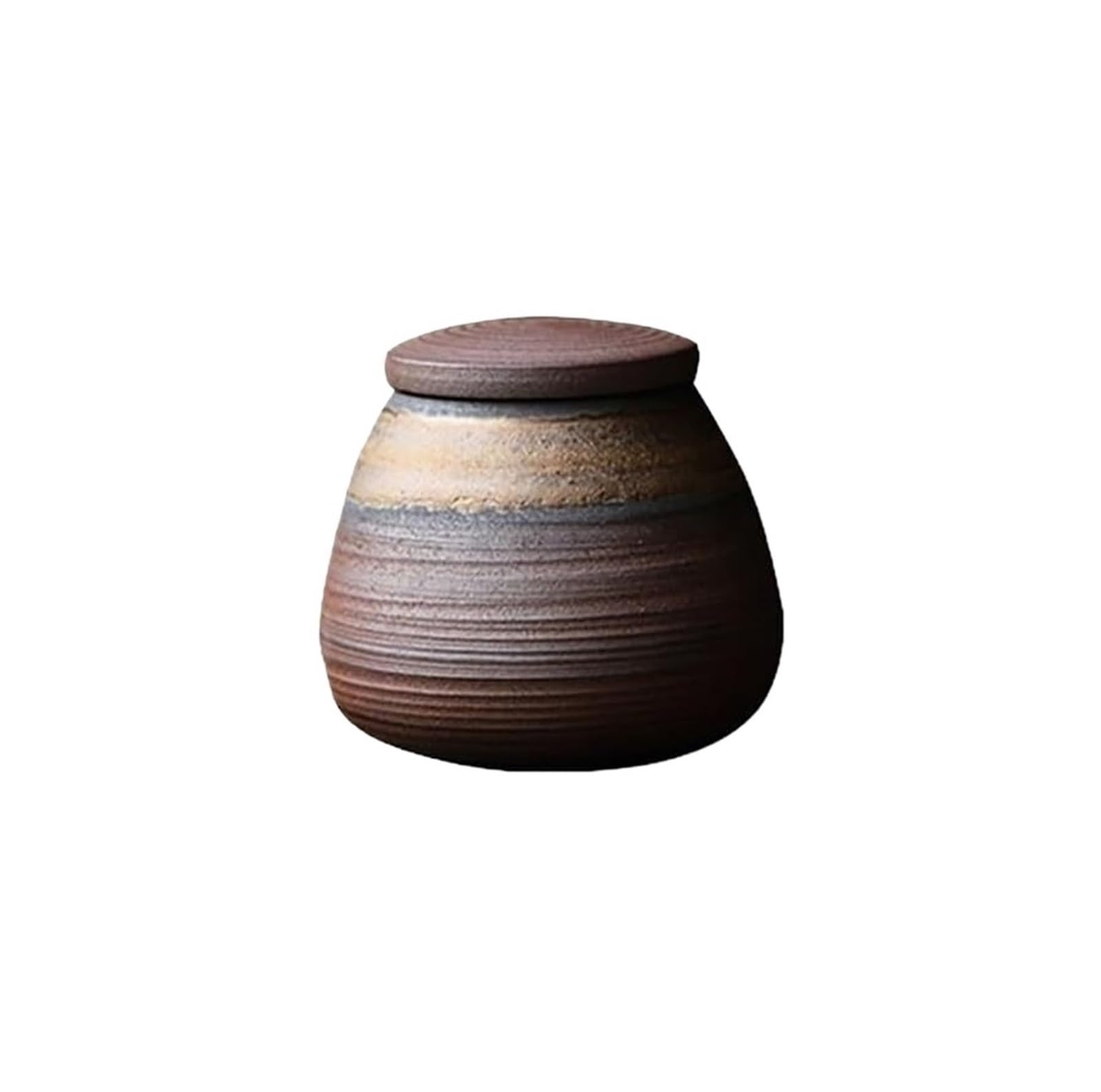 FGJsfhrDTU Glass Storage Jars, Desktop Storage Jar Portable Tea Can Box Organizer Container Candy Jars Ceramic
