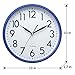 DreamSky 10 Inches Wall Clocks Battery Operated - Silent Non-Ticking Quartz Wall Clock for Kitchen/Home Decor/Office/School/Indoor, 3D Numbers Display Easy to Read