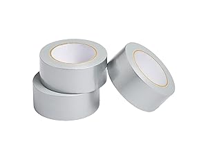 Amazon Basics Heavy-Duty Duct Tape, 1.88-inch by 30-yard, Silver, 3-Pack, Great for General-Purpose Use, Home repairing, DIY work, Auto repair & Outdoor activities(Previously AmazonCommercial brand)