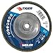 Weiler 50659 Tiger 5/8"-11 Arbor, 6" Diameter, 40 Grit, Zirconium, Phenolic Backing, Angled Abrasive Flap Disc