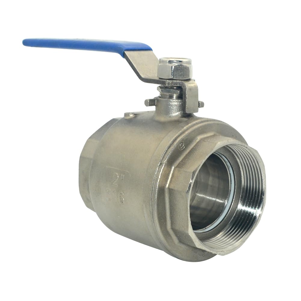 NPT Female 316 Stainless Steel Full Port Ball Valve Vinyl Handle WOG1000